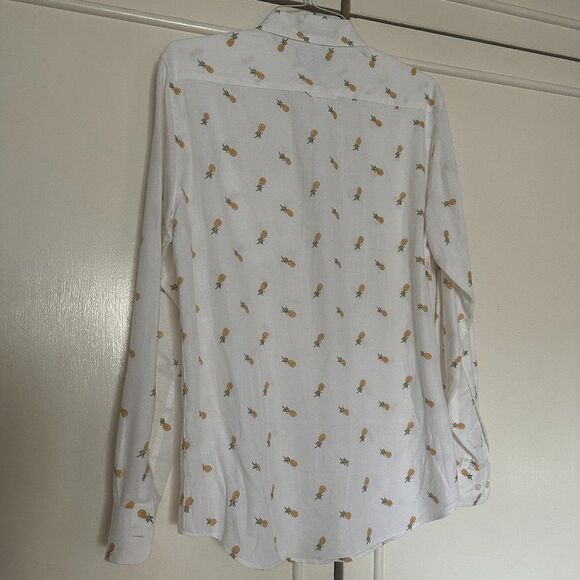 Banana Republic Pineapple Print Button Down - Picture 4 of 4